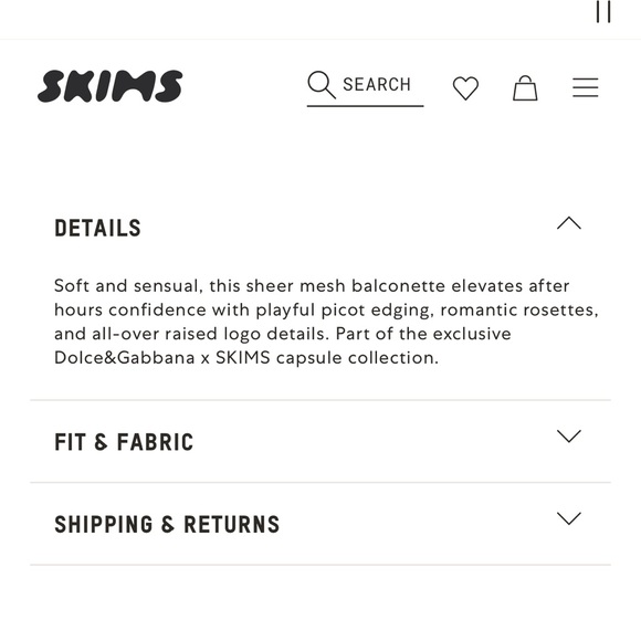 NWT Skims x Dolce & Gabbana Ultra Fine Mesh Unlined Balconette Bra - Picture 9 of 15